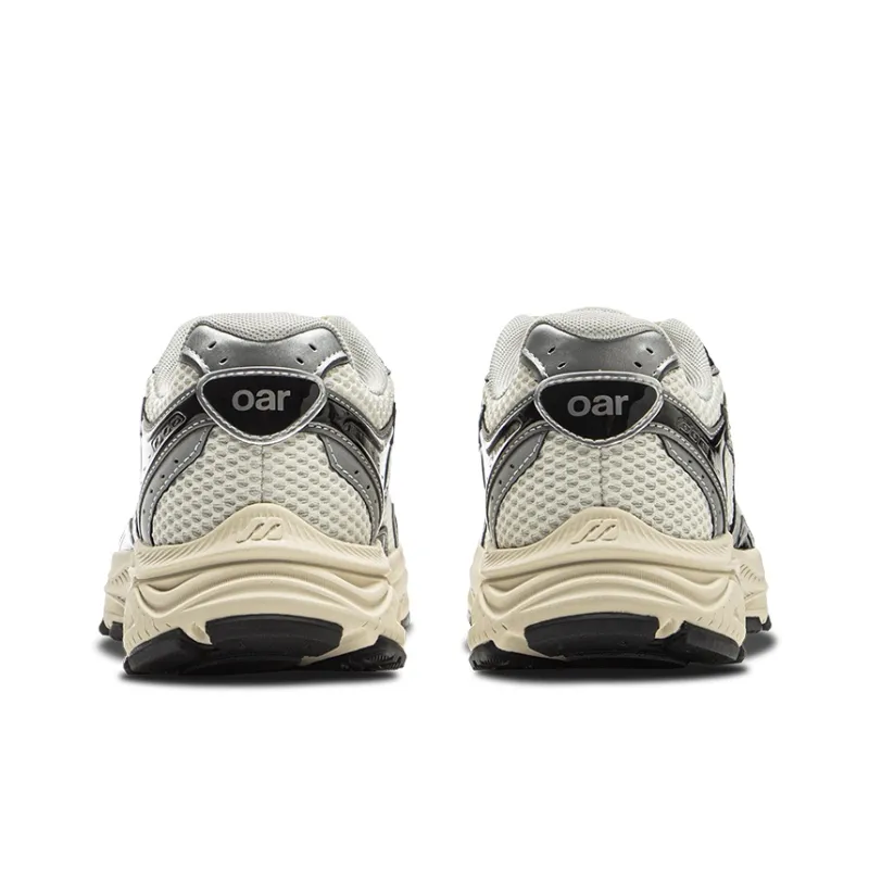 Oarism x Mizuno Racer S Wear Resistant Low Top Running Shoes Unisex Beige Apricot Black-4