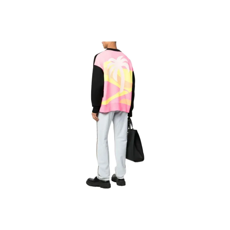 PALM ANGELS Intarsia Palm Wool Sweater-3