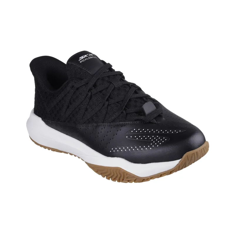 Skechers Viper Court Anti-Slip Wear-Resistant Low-Top Pickleball Shoes Men's Black-2