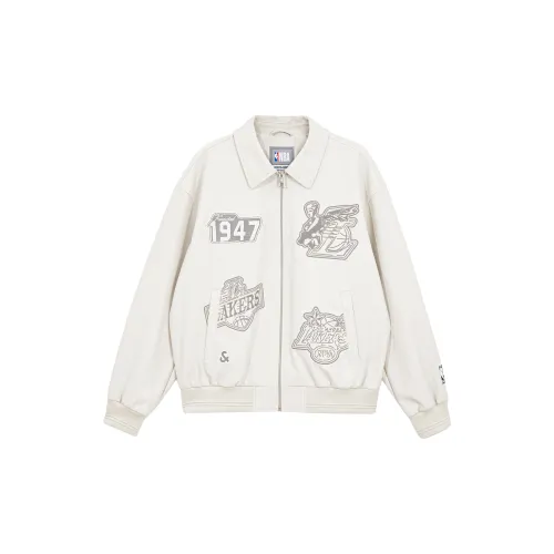 Nba X JACK&JONES Jackets Men Off White