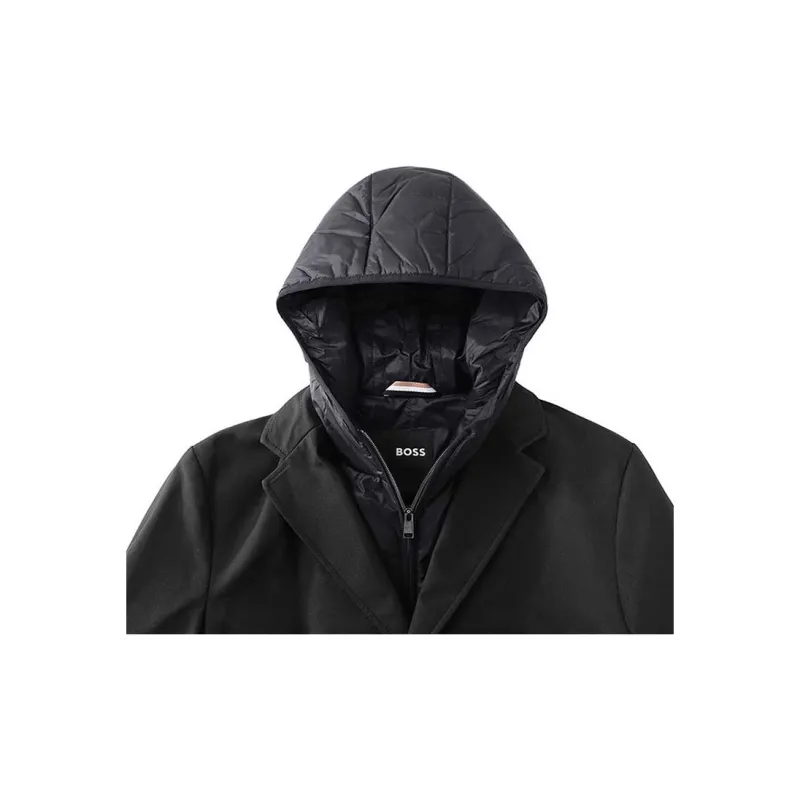 HUGO BOSS FW23 Trench Coat Men's Black-5