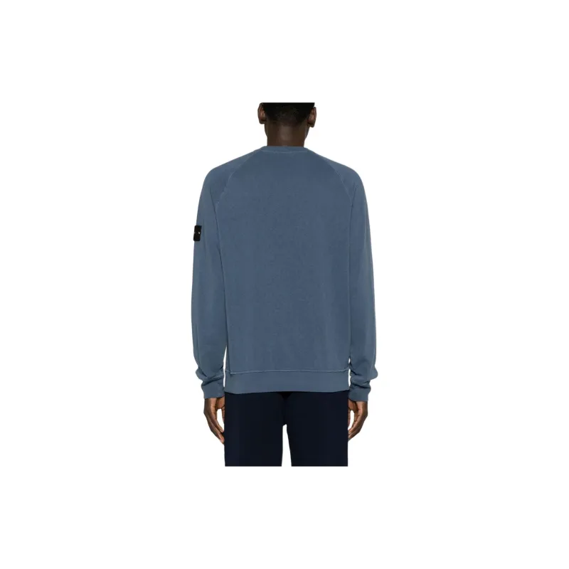 STONE ISLAND Logo Patch Crewneck Sweatshirt-3