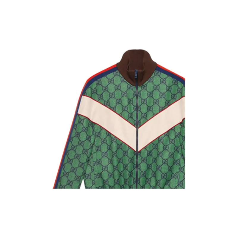 GUCCI Gg Jersey Zip Jacket With Web-4