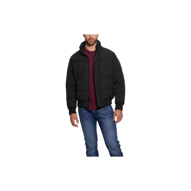 GUESS Heavy Flight Puffer Jacket Jackets Coats Men's Black-2