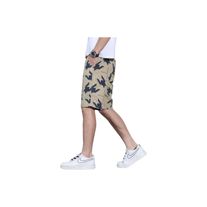 Tonlion Casual Shorts Men's Khaki-3