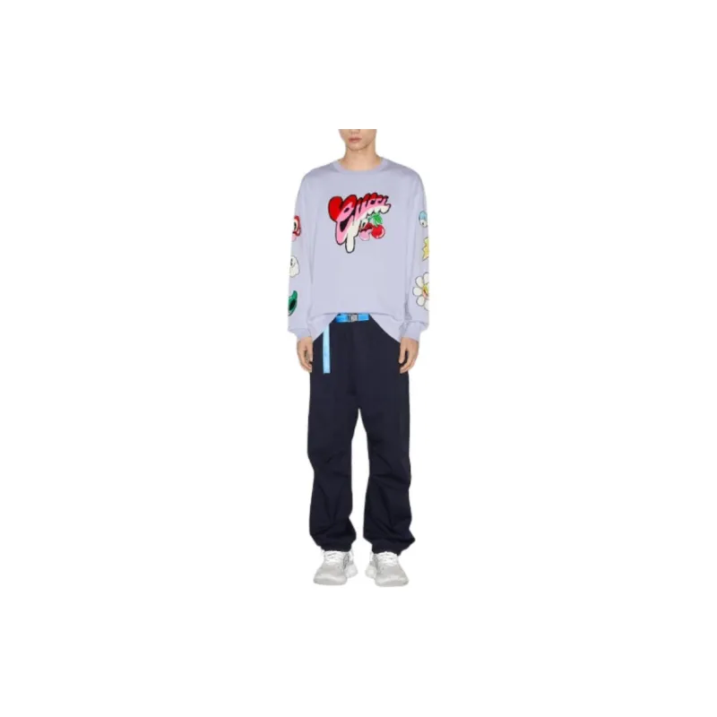 GUCCI FW24 Sweatshirt Men's Light Purple-1