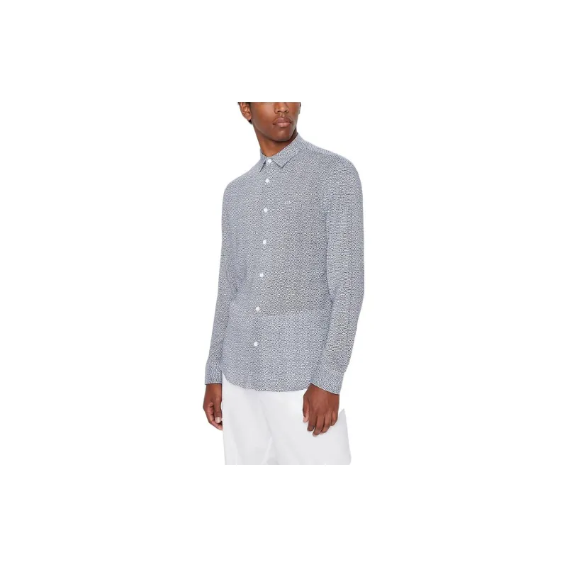 ARMANI EXCHANGE FW22 Shirt Men's Blue-3