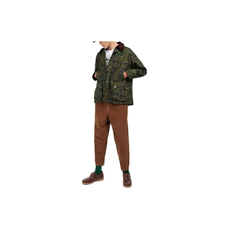 Noah X BARBOUR Jackets Unisex Green-3