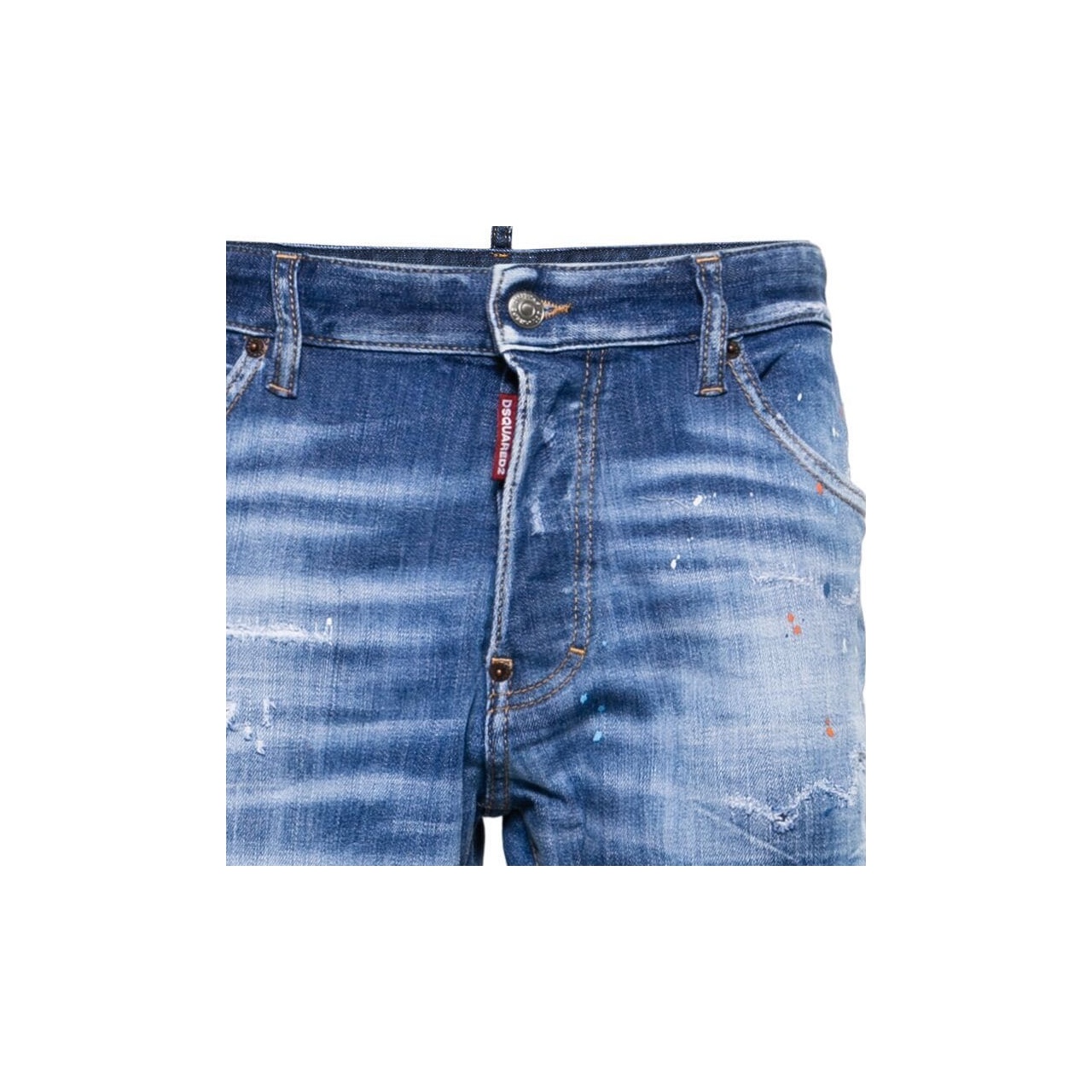 DSQUARED 2 Cool Guy Distressed Skinny-Cut Jeans 48 - POIZON