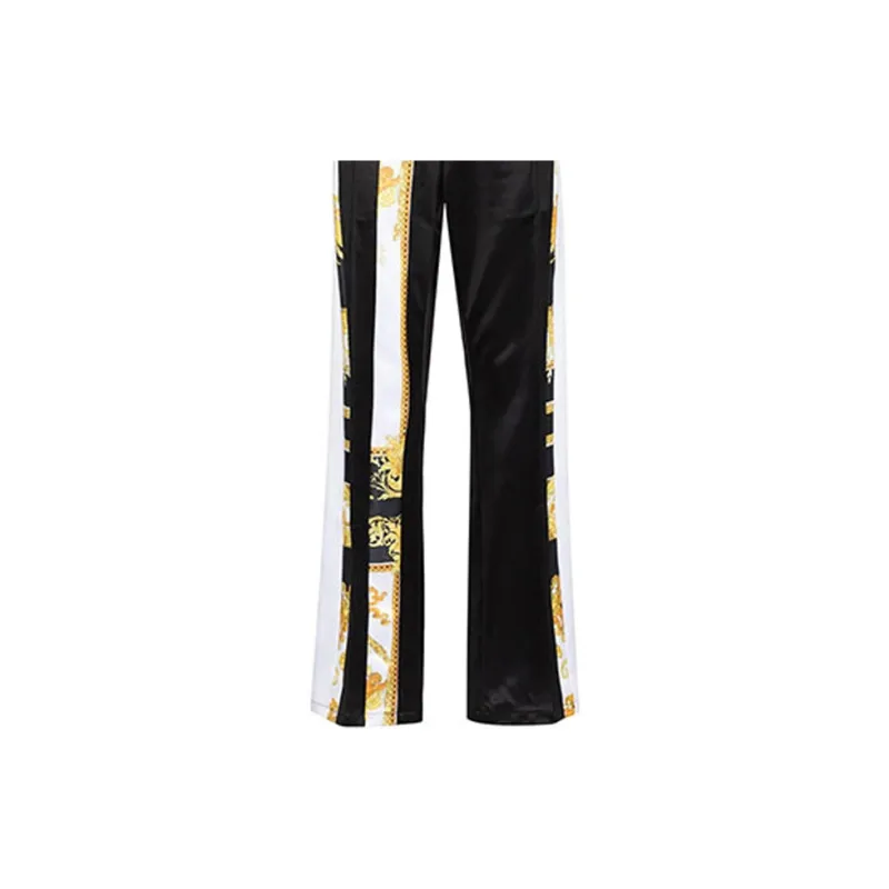 VERSACE Knitted Sweatpants Men's Black-5