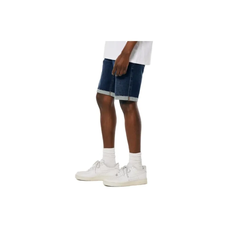 Hollister Denim Shorts Men Dark Blue-2