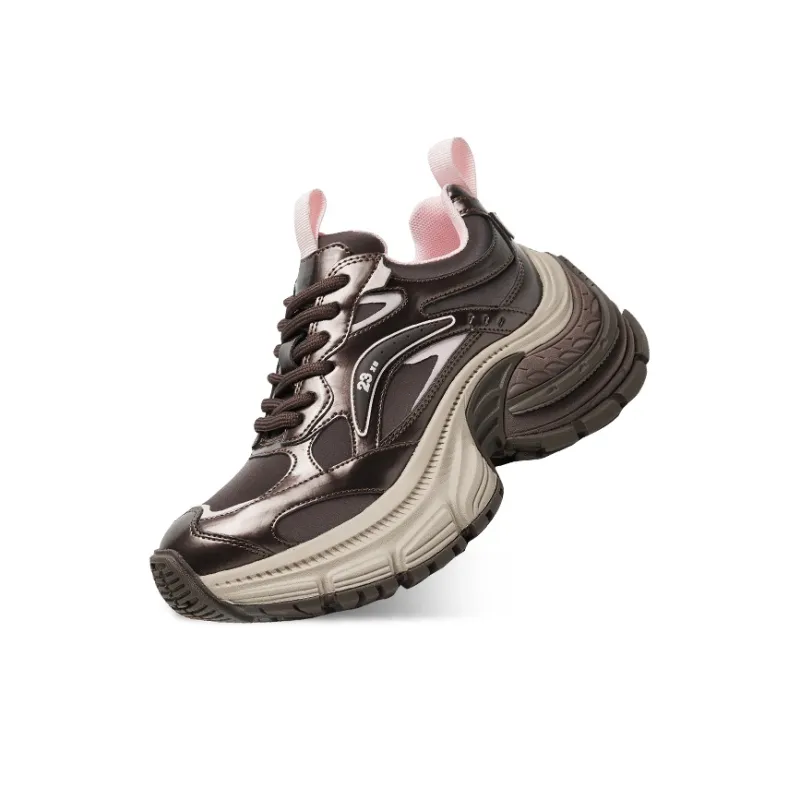 CHERYKALLY Wear-Resistant Height Increasing Low-Top Chunky Sneakers 6cm Women's-5