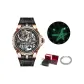 Rose Case Black Dial Black Strap