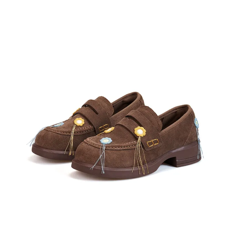 Joy&Mario Loafers Women's Coffee/Camel-1