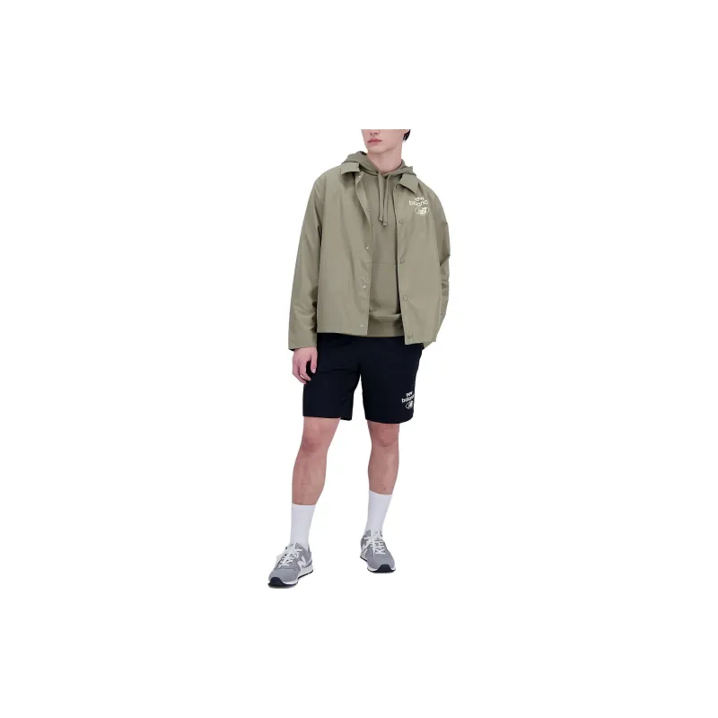 New Balance Jackets Men Olive Green-1