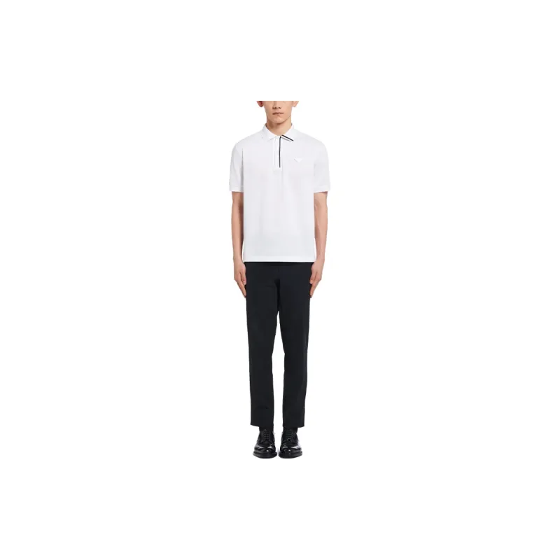 PRADA Polo Shirts Men White-1