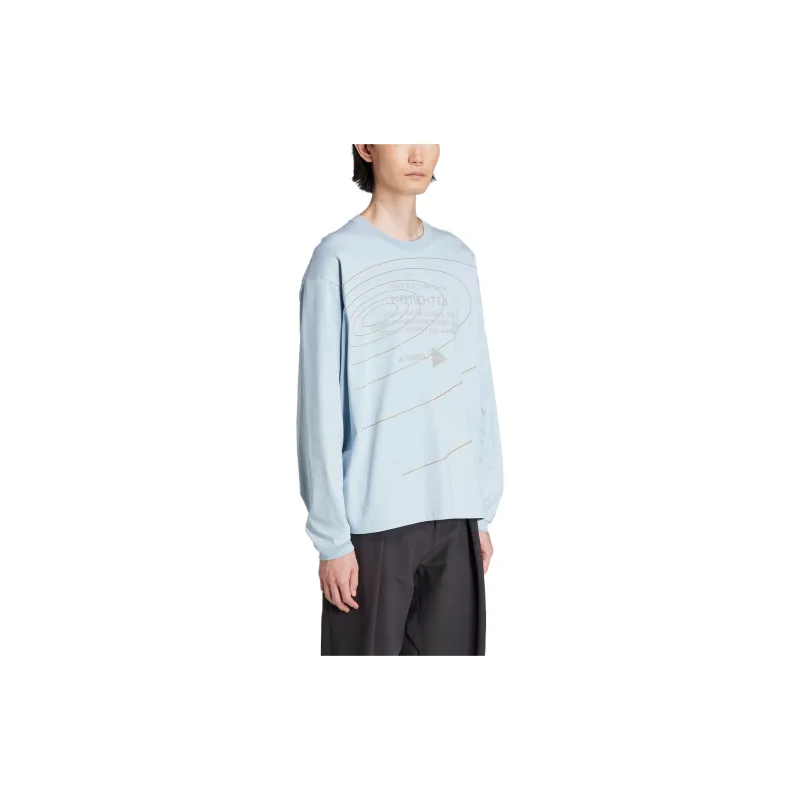 Adidas TERREX X And Wander T Shirts Unisex Light Blue-2