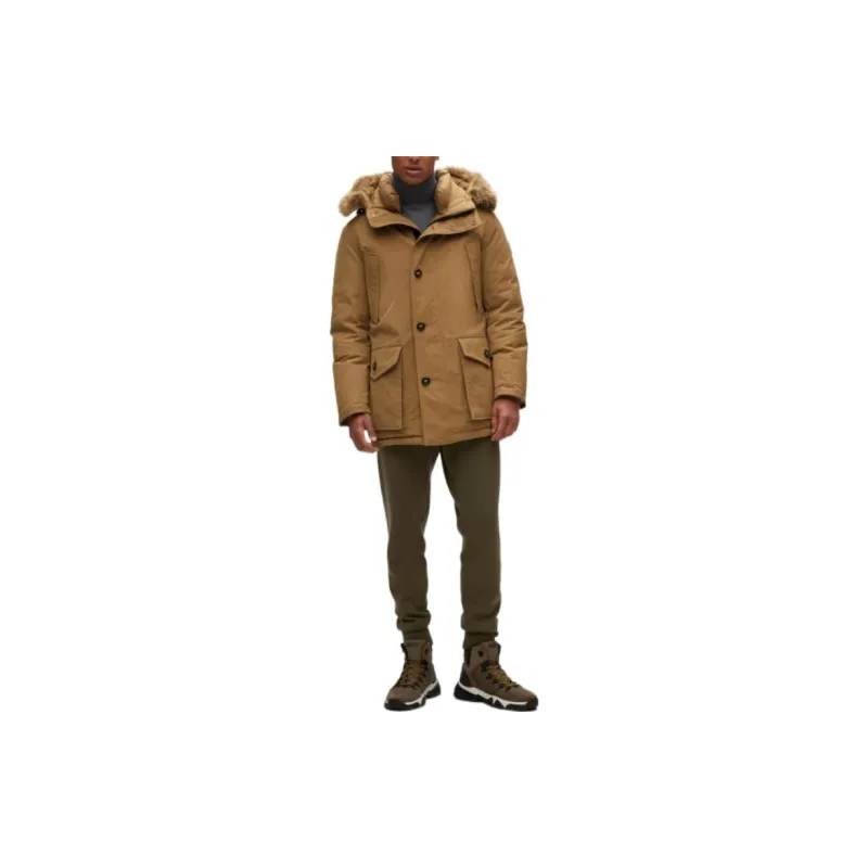 HUGO BOSS FW22 Down Jacket Men's Beige-1