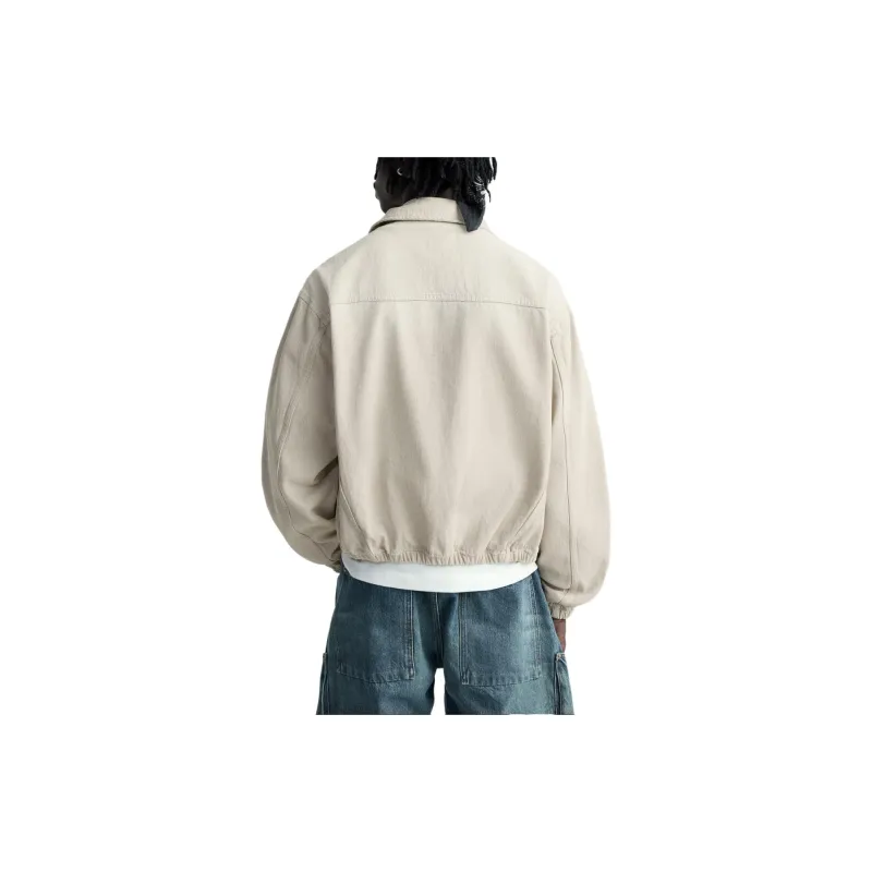 ZARA Jackets Men Beige-3