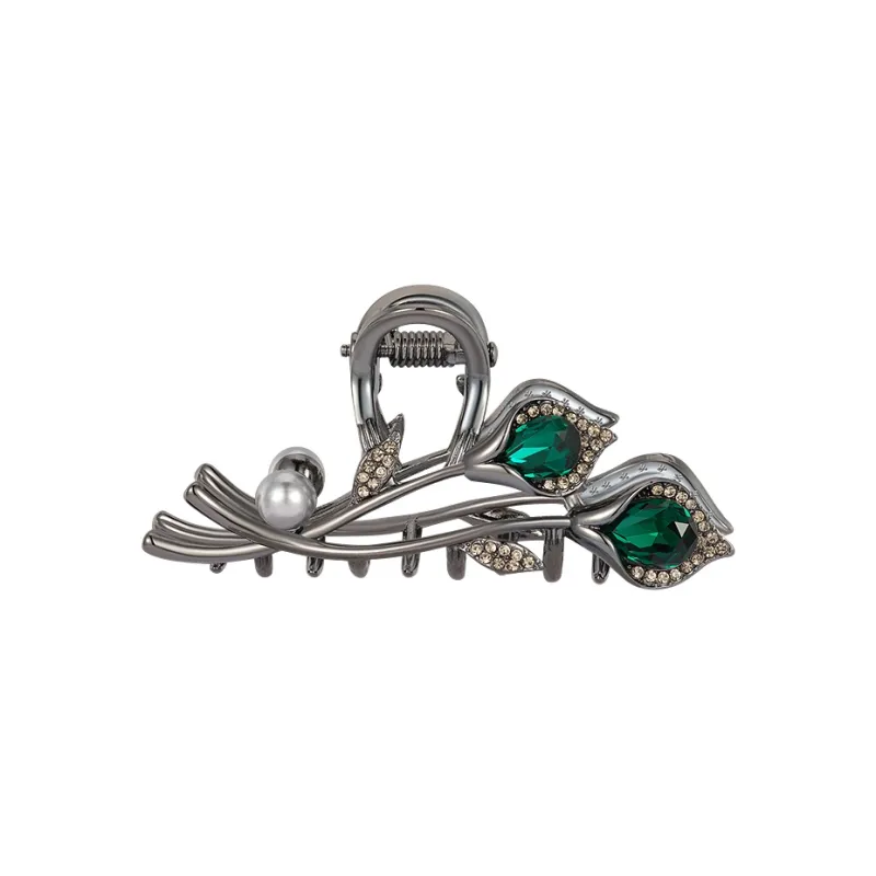 AJIDOU Faux Crystal+Alloy Hair Clips Women's-4