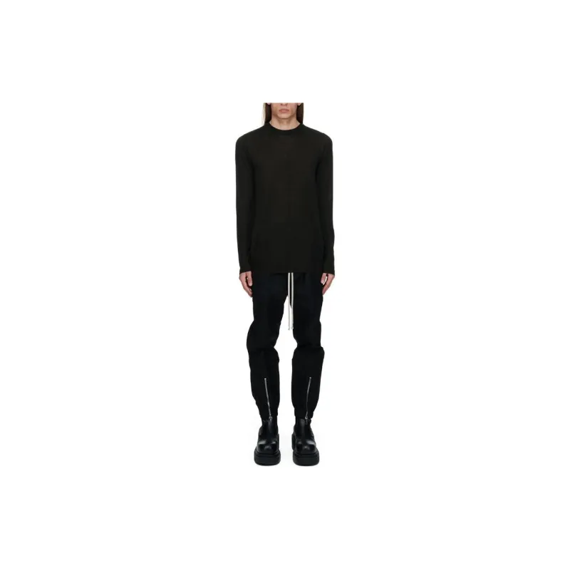 RICK OWENS Crew Neck Wool Jumper-3