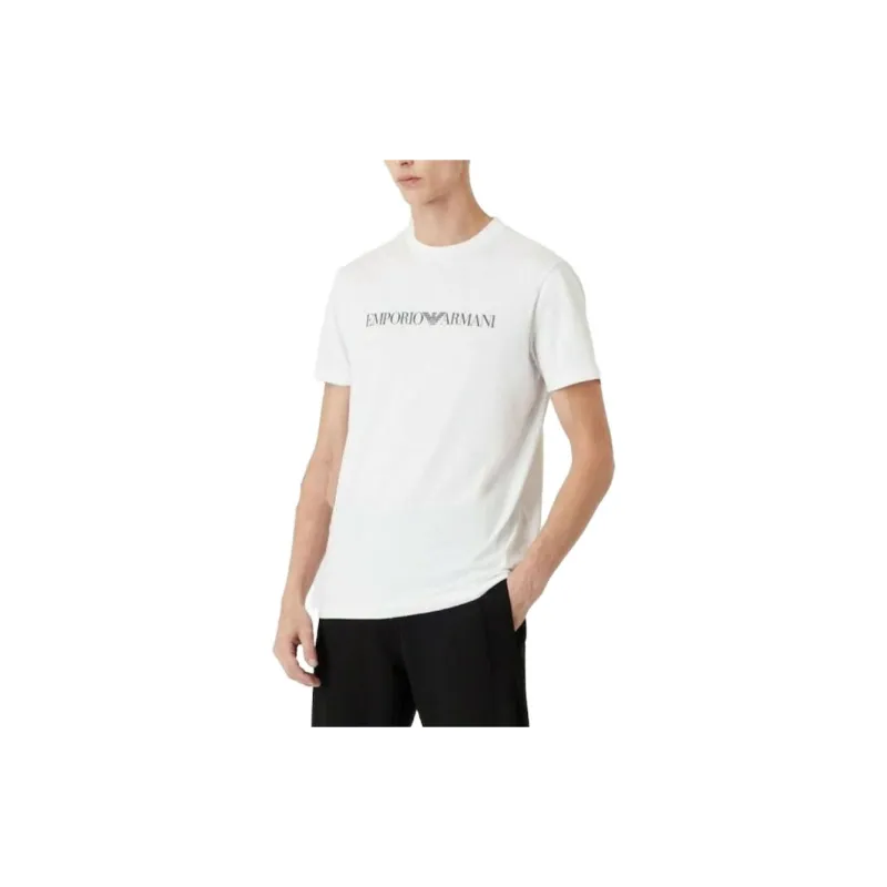 EMPORIO ARMANI Pima jersey T shirt With Logo Print-5