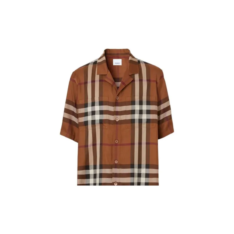 Burberry SS22 Shirt Men's Dark Birch Brown-4