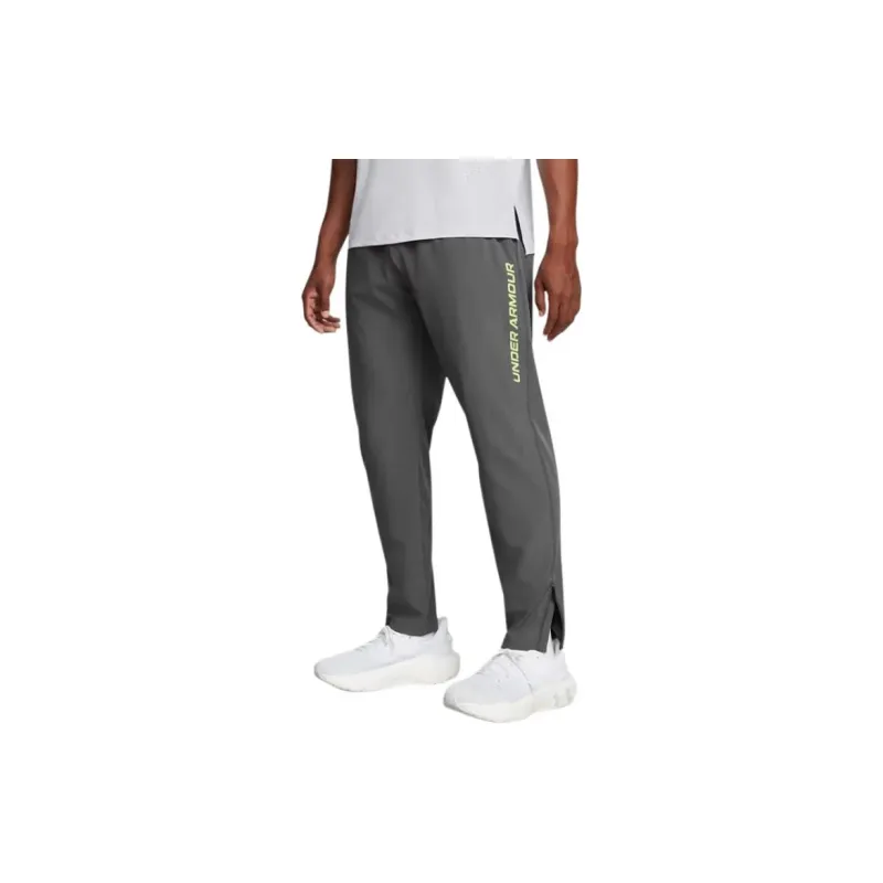 Under Armour Launch Knitted Sweatpants Men's Gray Green-2