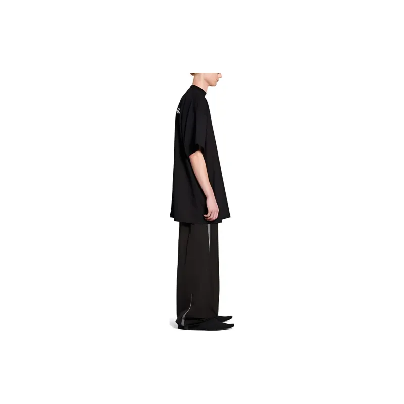 Balenciaga x ZHIFUBAOLIANMING T Shirt Loose Fit Unisex Black-4
