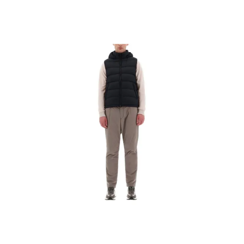 HERNO Super Matt Waistcoat Vest Men's Black-3