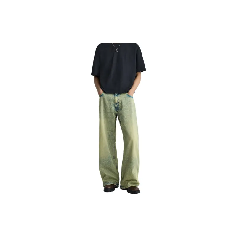 ZARA Jeans Men Yellow-1