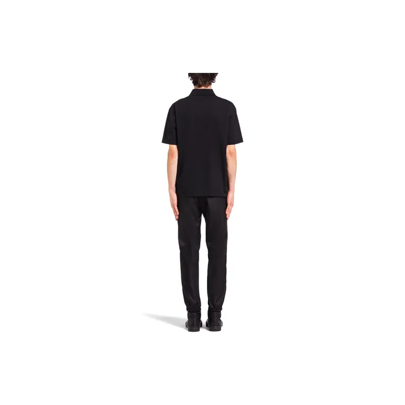 PRADA Polo Shirts Men Black-2