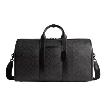 COACH Coated Canvas One Shoulder Crossbody Handbag, Travel Bag Men's Charcoal