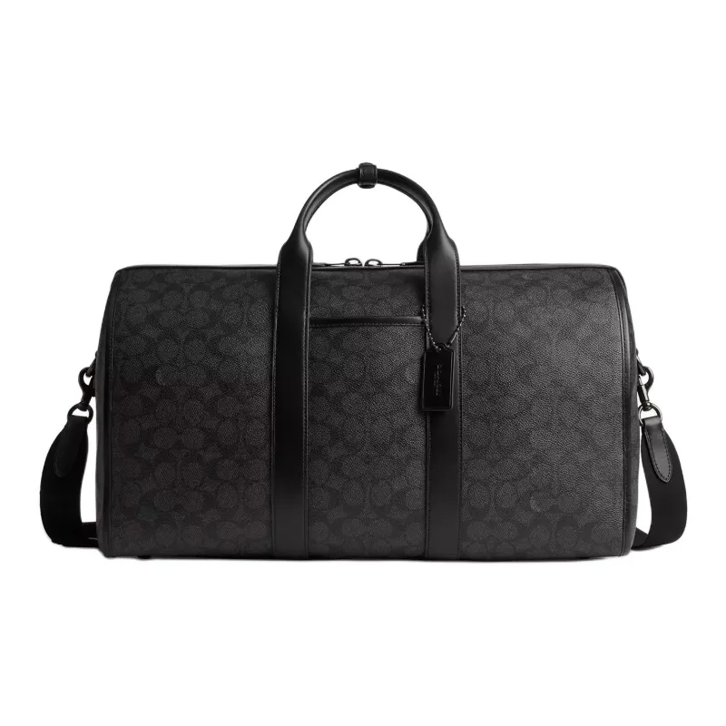 COACH Coated Canvas One Shoulder Crossbody Handbag, Travel Bag Men's Charcoal-0