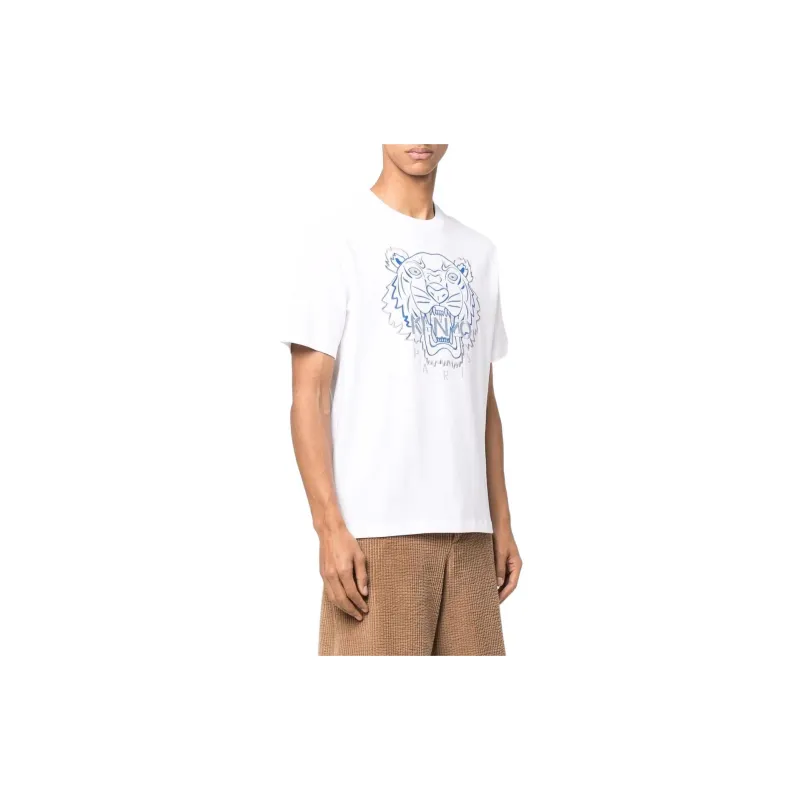 KENZO Tiger Embroidered T-Shirt-4