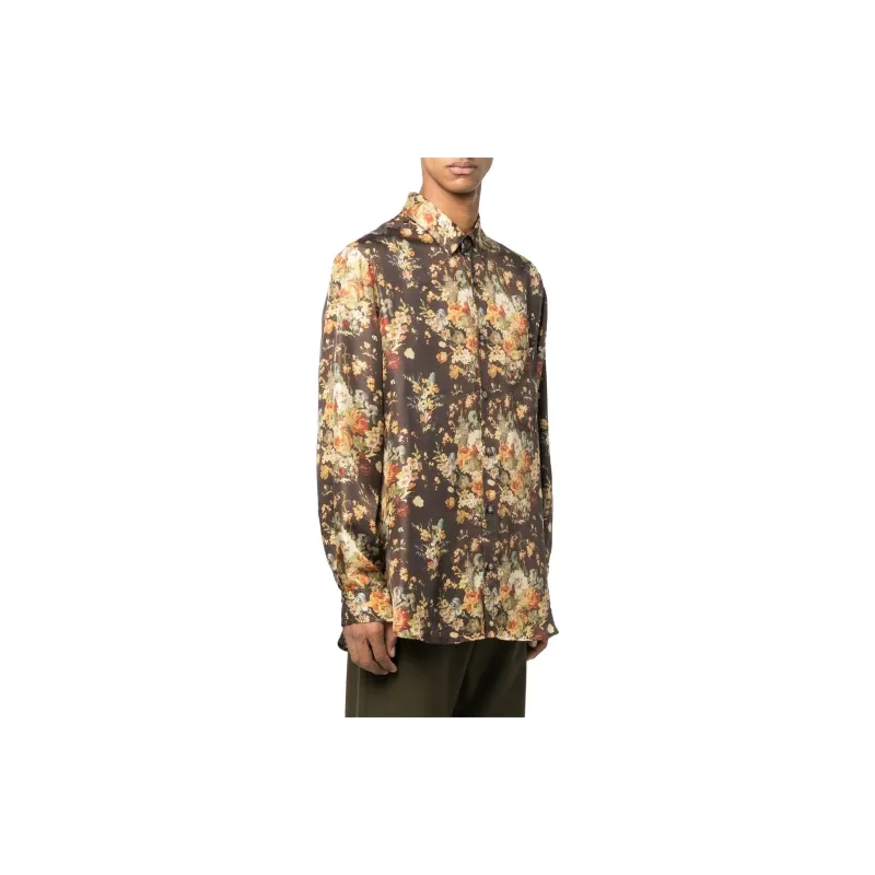 NANUSHKA Floral-print Long-sleeve Pyjama Shirt-3
