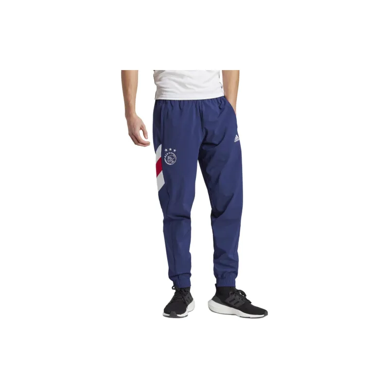 Adidas Ajax AmsterdamIcon Woven Tracksuit Bottoms Soccer Bottoms Men's Blue-1