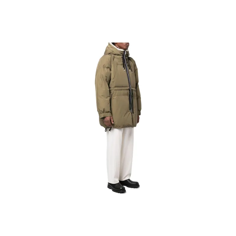 Sacai Zipped Hooded Drawstring Parka-1