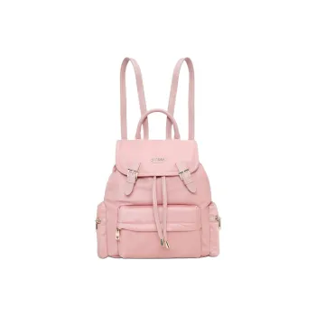 GUESS Artificial Leather Backpack Medium Size Women's Light Pink