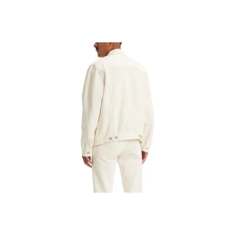 Levi's Trucker Jacket Jackets Coats Men's White-2