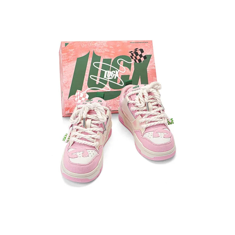LUCX Slip-Resistant Cushioning Wear-Resistant Height Increasing Low-Top Skateboard Shoes Unisex-1