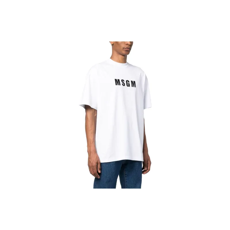 MSGM T Shirts Men White-2