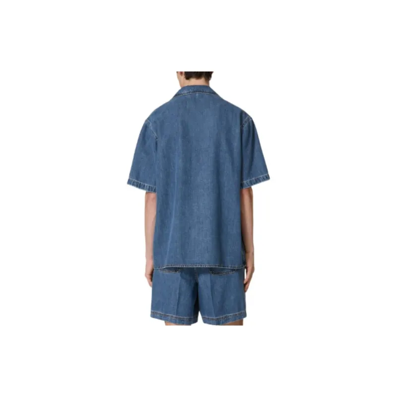 Valentino Shirt Men's Dark Denim-2