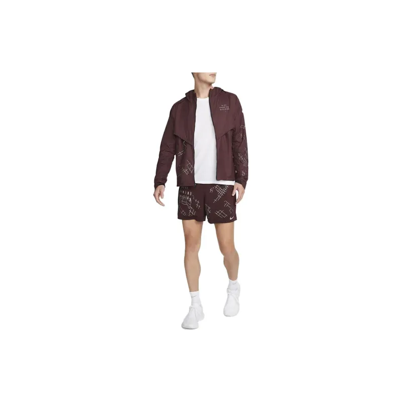 Nike Casual Shorts Men Dark Red-4