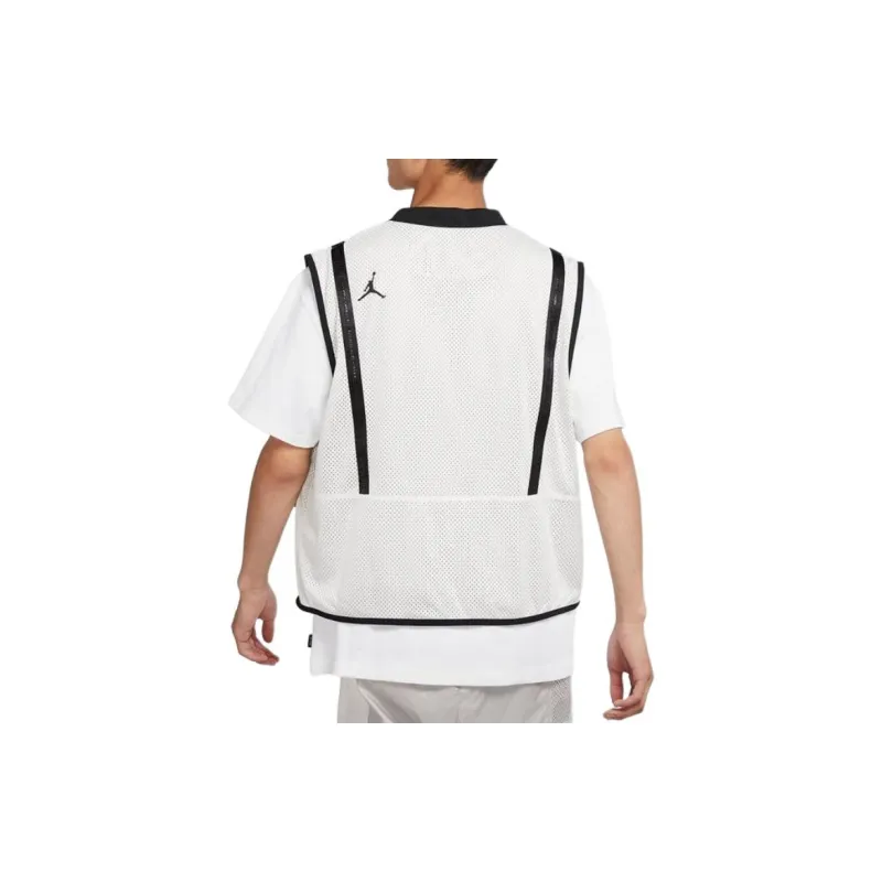 Jordan Vests Men Gray White-3