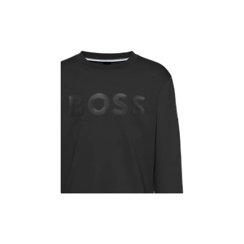 HUGO BOSS Flocked logo Cotton Sweatshirt-5