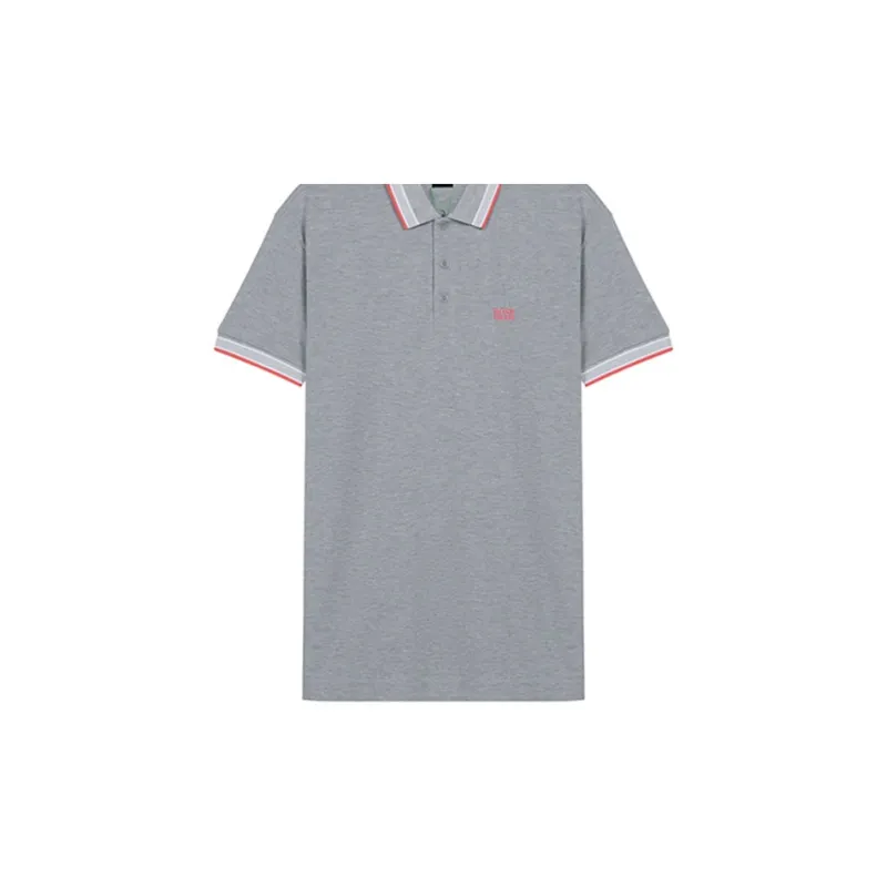 HUGO BOSS Polo Shirts Men Gray-4