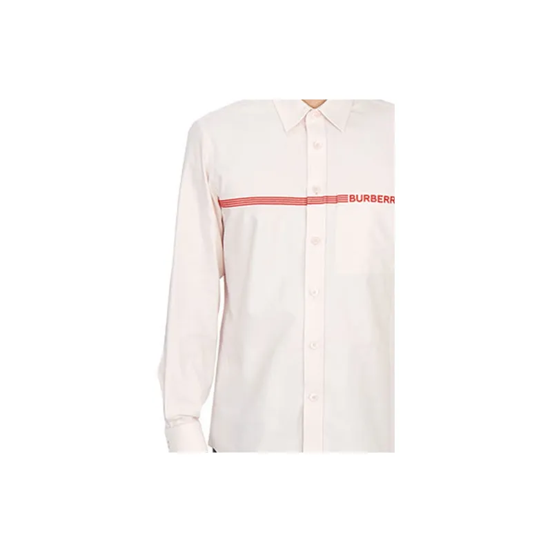 Burberry Shirts Men Light Pink-4
