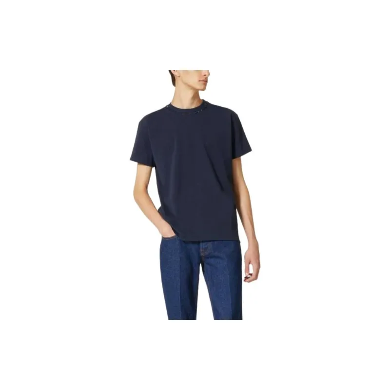 Valentino Untitled Studded Short Sleeved T Shirt-2