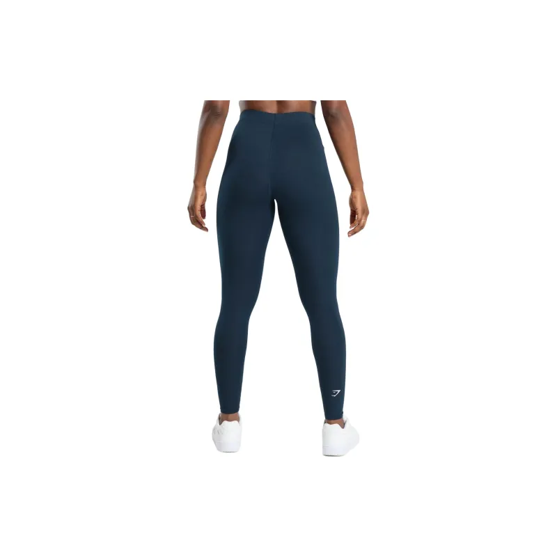 GYMSHARK Cotton Leggings Athletic Trousers Women's Dark Blue-1